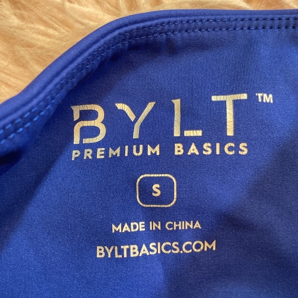 BYLT Basics Endurance High Waist Royal Blue Leggings sz S - Picture 7 of 9
